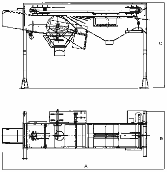 Stomachs splitting machine